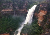 Wentworth Falls in spectacular display