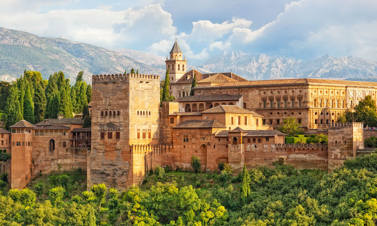 Arabic fortress of Alhambra, Granada, Spain