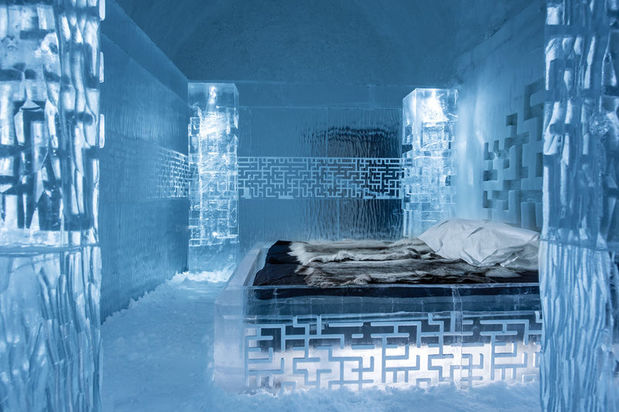 One of the 2016-2017 art suites at the ICEHOTEL called dont get lost