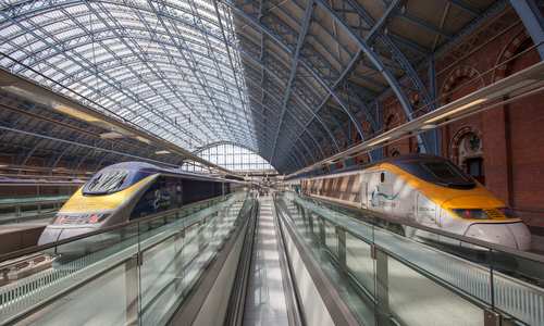 Eurostar trains, Kings Cross St. Pancras International, London