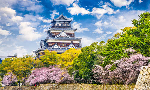 Hiroshima, Japan at Hiroshima Castle
