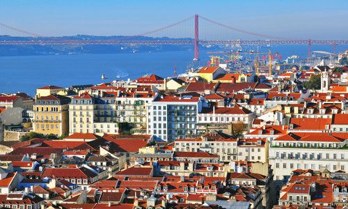 Historical city of Lisbon, Portugal