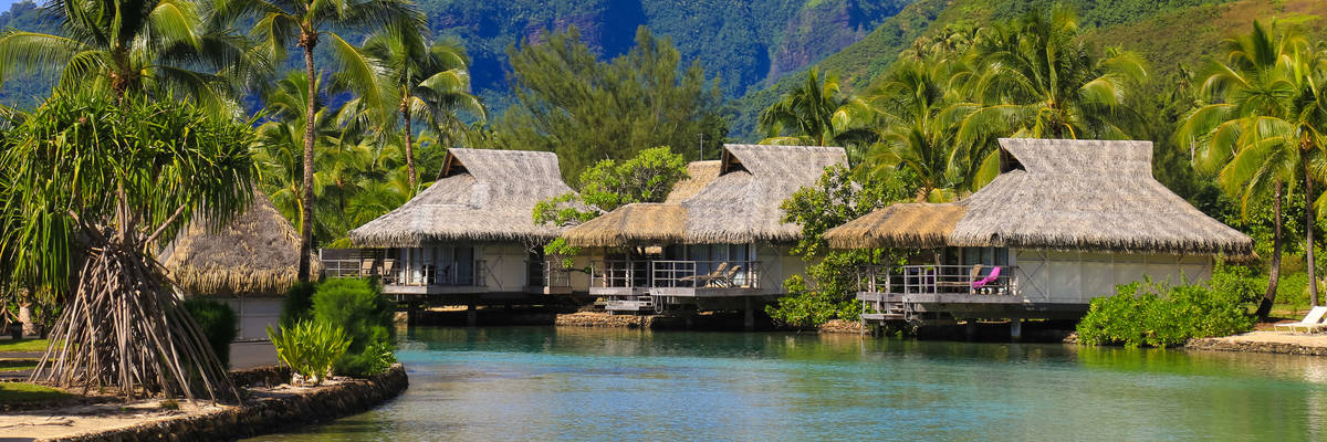 Island of Moorea in the French Polynesia