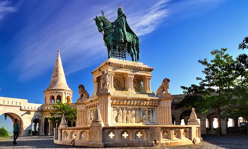 King Saint Stephen's sculpture, Budapest, Hungary