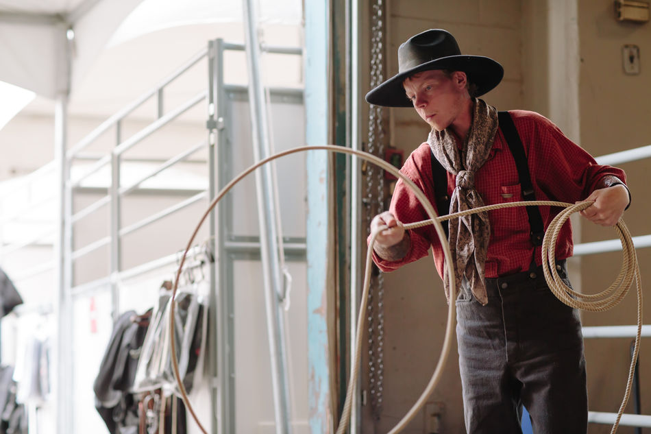 Lassoing at the Calgary Stampede