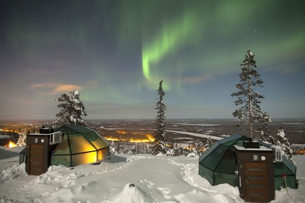 Levin Iglut Glass Igloos in Lapland Finland