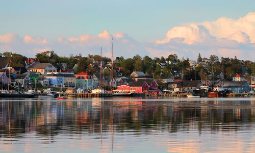 Lunenburg harbour, a UNESCO world heritage site