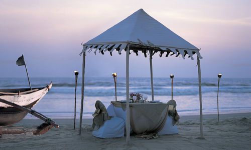 Private Dining on Beach, Taj Exotica, Goa