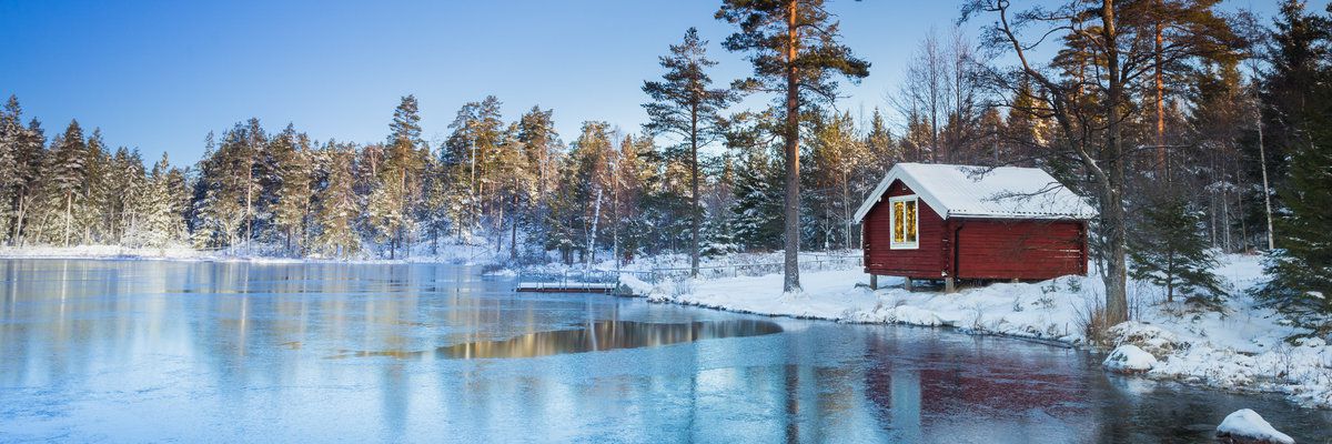 Red Log Cabin, Sweden