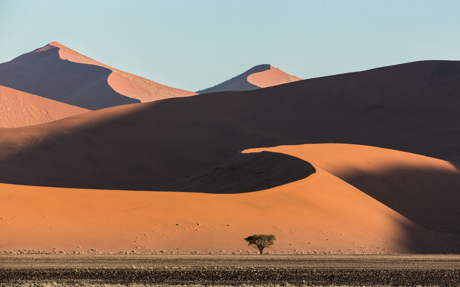 Sossusvlei sand dunes in Namibia