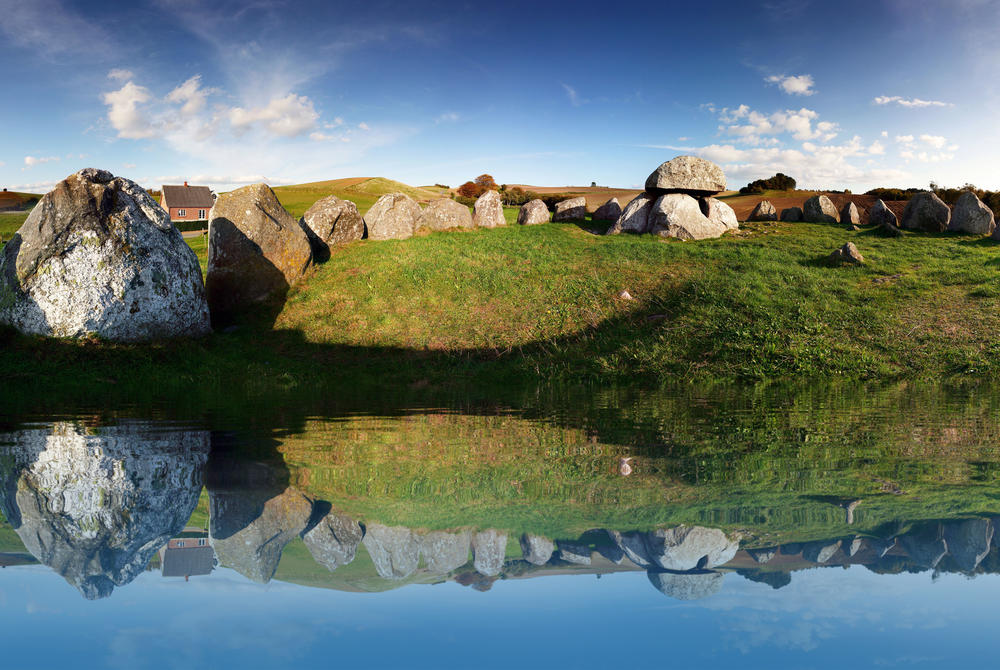 Viking burial site, Denmark