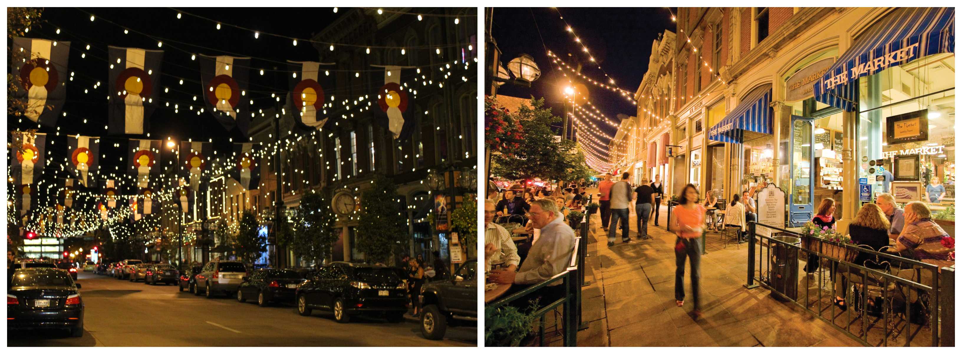 Larimer Square Street in Lower Downtown LoDo Denver USA