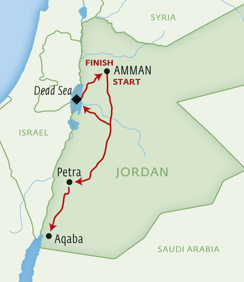 Map for Jordan Uncovered