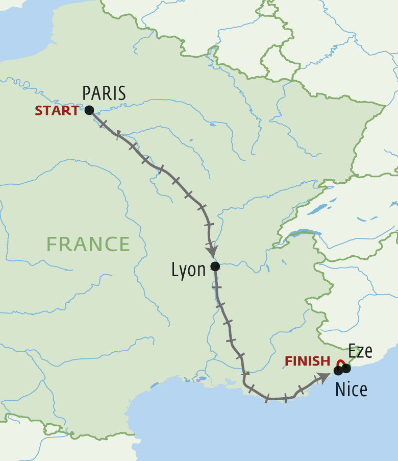 Map for From Provence to Paris